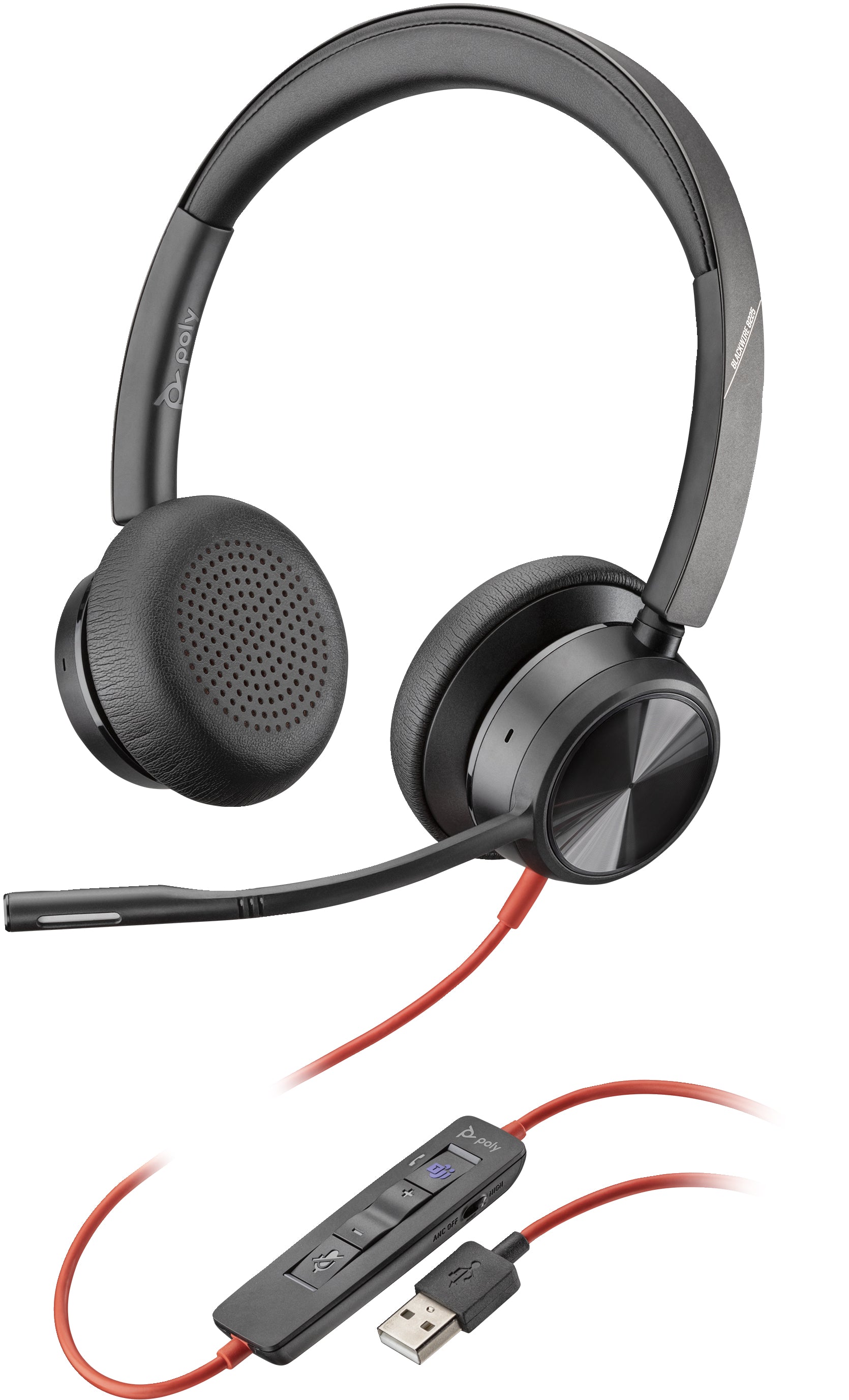 Poly Blackwire 8225 Microsoft Teams Certified USB-A Headset