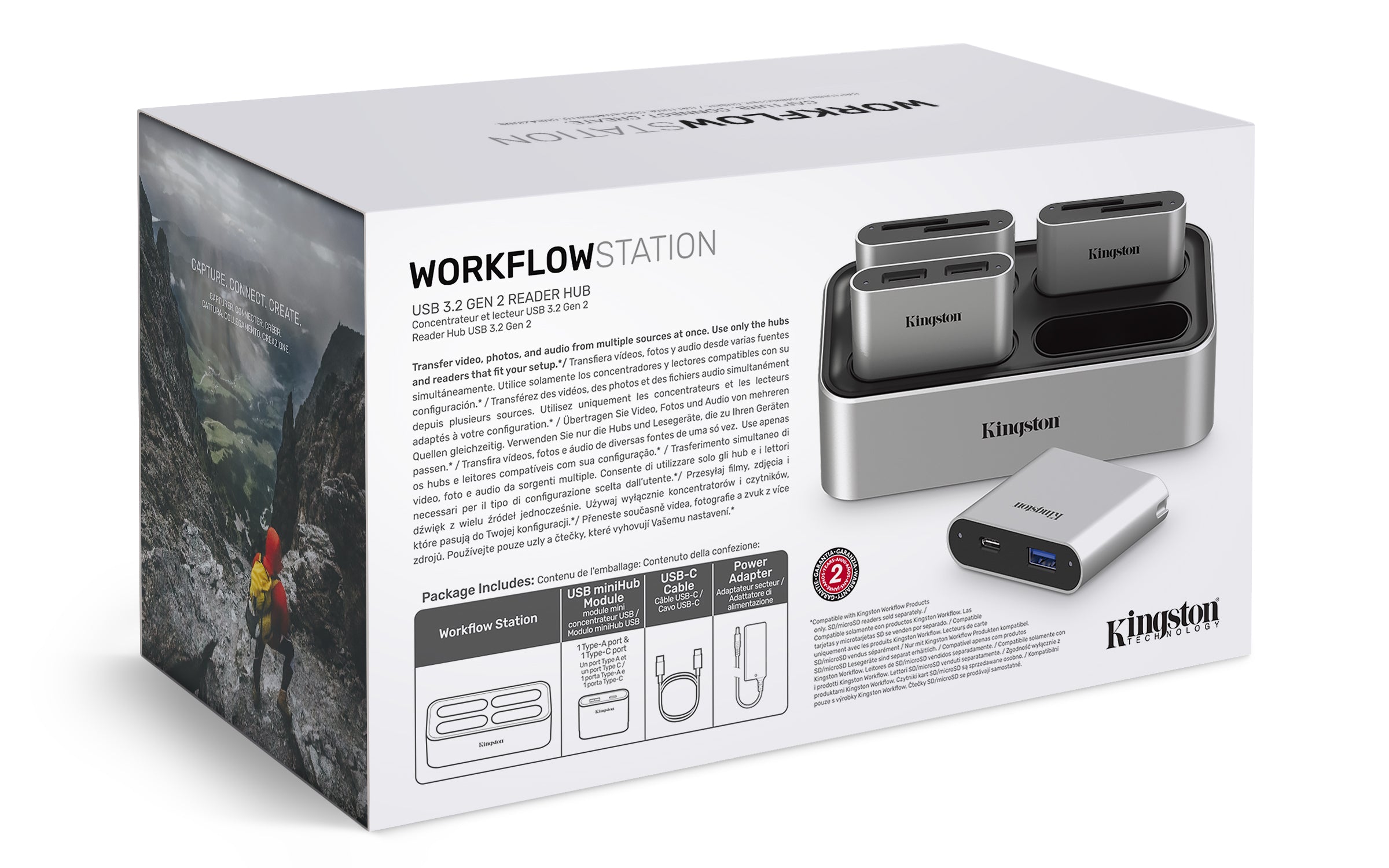 Kingston Technology USB3.2 Gen2 Workflow Station Dock w/5G USB-A/C Hub