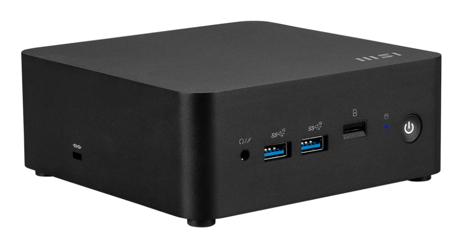 CUBI NUC AI Black Barebone Core Ultra 7 155H - Up to DDR5 - dTPM - 2M.2 - 2HDMI - 2TBT - 2LAN - Wifi6E - Card Reader - Switch Cable - 3Y