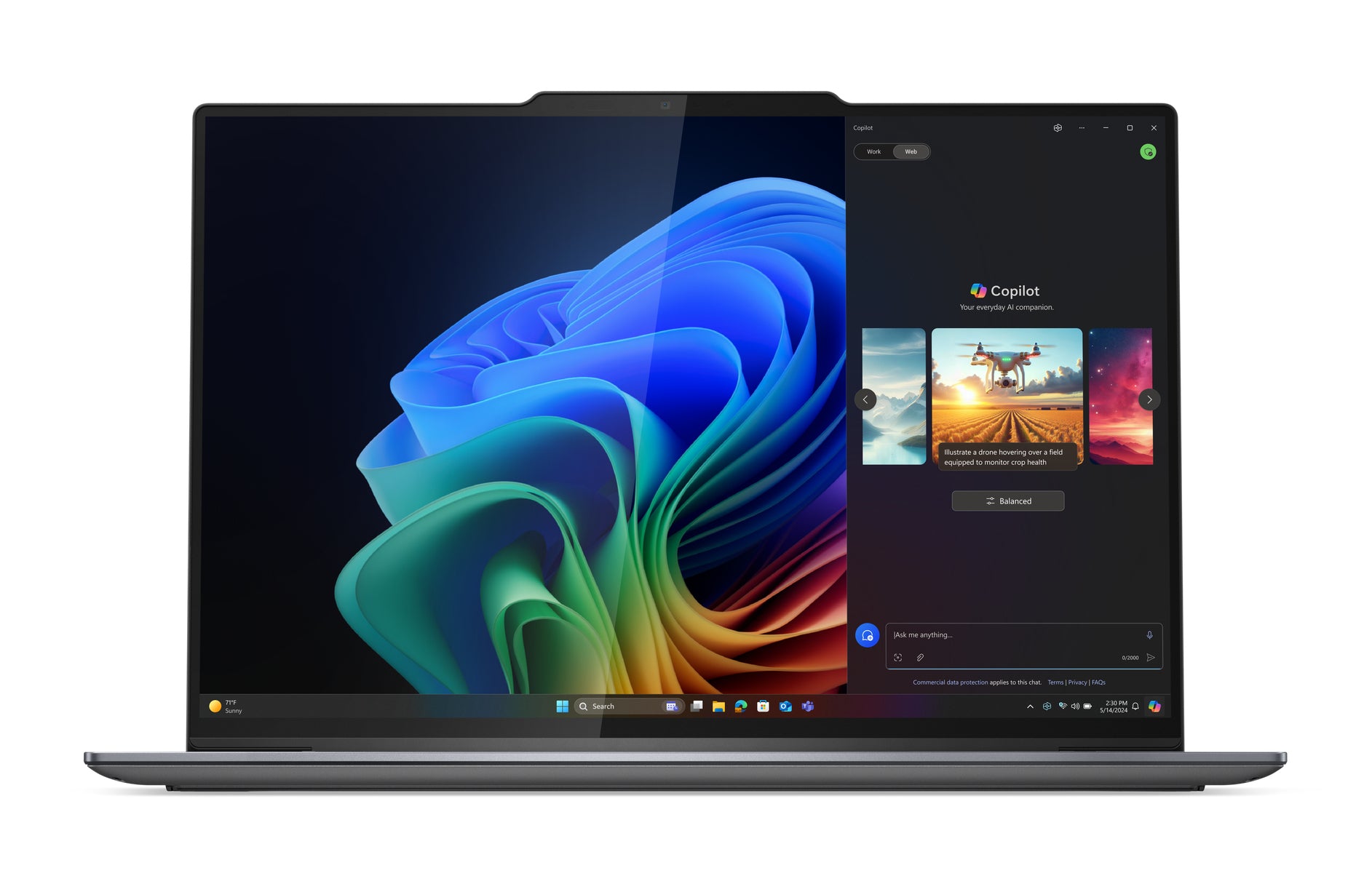 Lenovo ThinkPad X9-14 Gen 1 Copilot+ PC Intel Core Ultra 5 228V Laptop 35.6 cm (14") WUXGA 32 GB LPDDR5x-SDRAM 512 GB SSD Wi-Fi 7 (802.11be) Windows 11 Pro English Grey