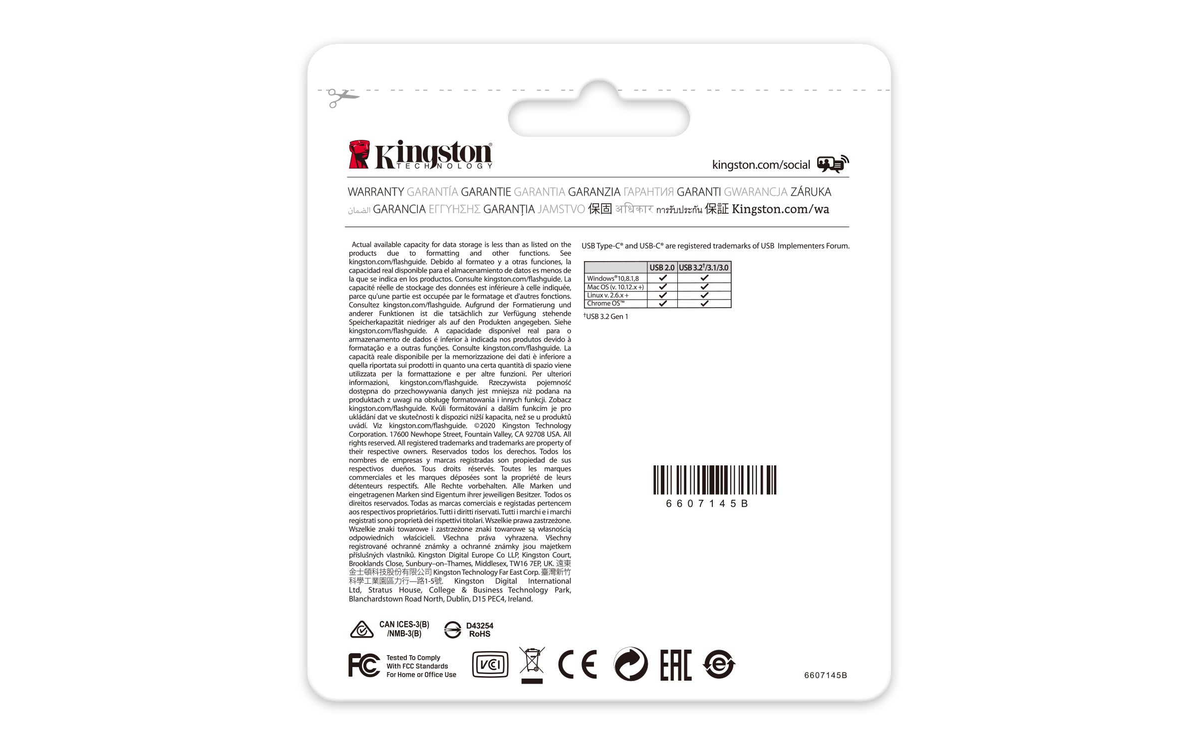 Kingston Technology DataTraveler 256GB USB-C 3.2 Gen 1 70