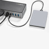 StarTech.com USB-C & USB-A Dock - Hybrid Universal Triple Monitor Laptop Docking Station w/ DisplayPort & HDMI 4K 60Hz - 85W Power Delivery, 6x USB Hub, GbE, Audio - USB 3.1 Gen 2 10Gbps