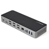 StarTech.com USB-C & USB-A Dock - Hybrid Universal Triple Monitor Laptop Docking Station w/ DisplayPort & HDMI 4K 60Hz - 85W Power Delivery, 6x USB Hub, GbE, Audio - USB 3.1 Gen 2 10Gbps