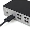 StarTech.com USB-C & USB-A Dock - Hybrid Universal Triple Monitor Laptop Docking Station w/ DisplayPort & HDMI 4K 60Hz - 85W Power Delivery, 6x USB Hub, GbE, Audio - USB 3.1 Gen 2 10Gbps
