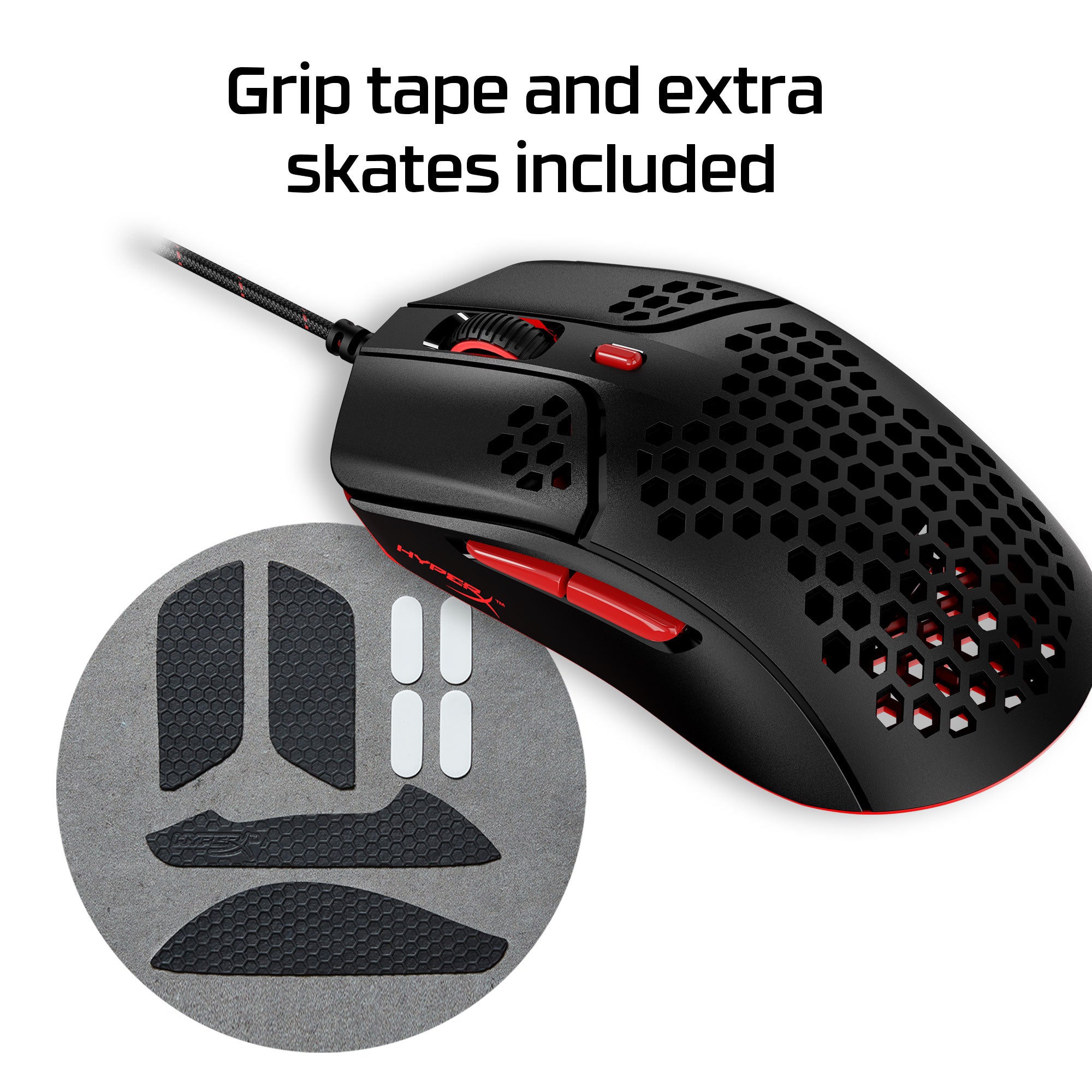 HyperX Pulsefire Haste - Gaming Mouse (Black-Red)