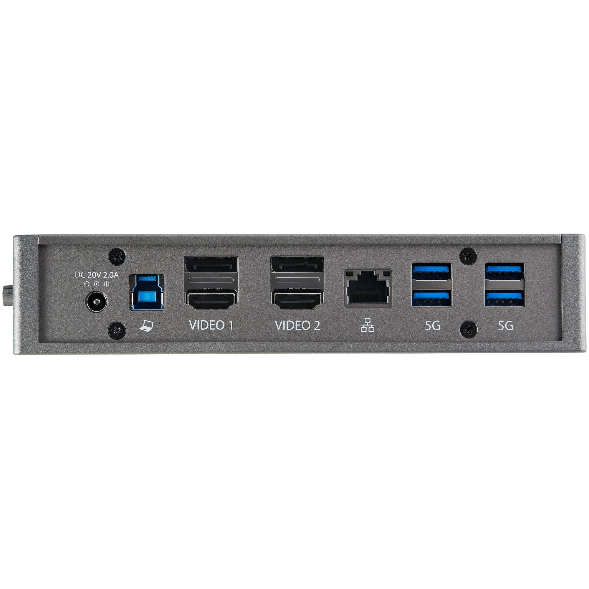 StarTech.com USB-C USB-A Dock - Hybrid Universal USB 3.0 Docking Station for USB-C or USB-A Laptop - Dual Monitor 4K 60Hz HDMI/DisplayPort - 6x USB-A, GbE - USB 3.1/3.2 Gen 1 - Windows/Mac