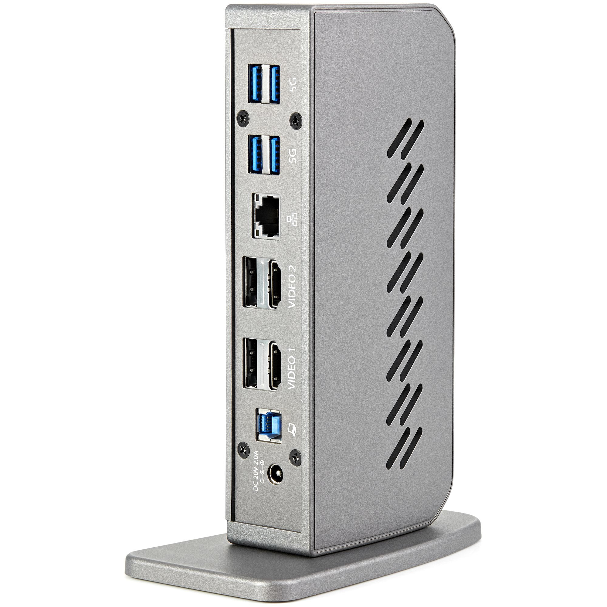 StarTech.com USB-C USB-A Dock - Hybrid Universal USB 3.0 Docking Station for USB-C or USB-A Laptop - Dual Monitor 4K 60Hz HDMI/DisplayPort - 6x USB-A, GbE - USB 3.1/3.2 Gen 1 - Windows/Mac