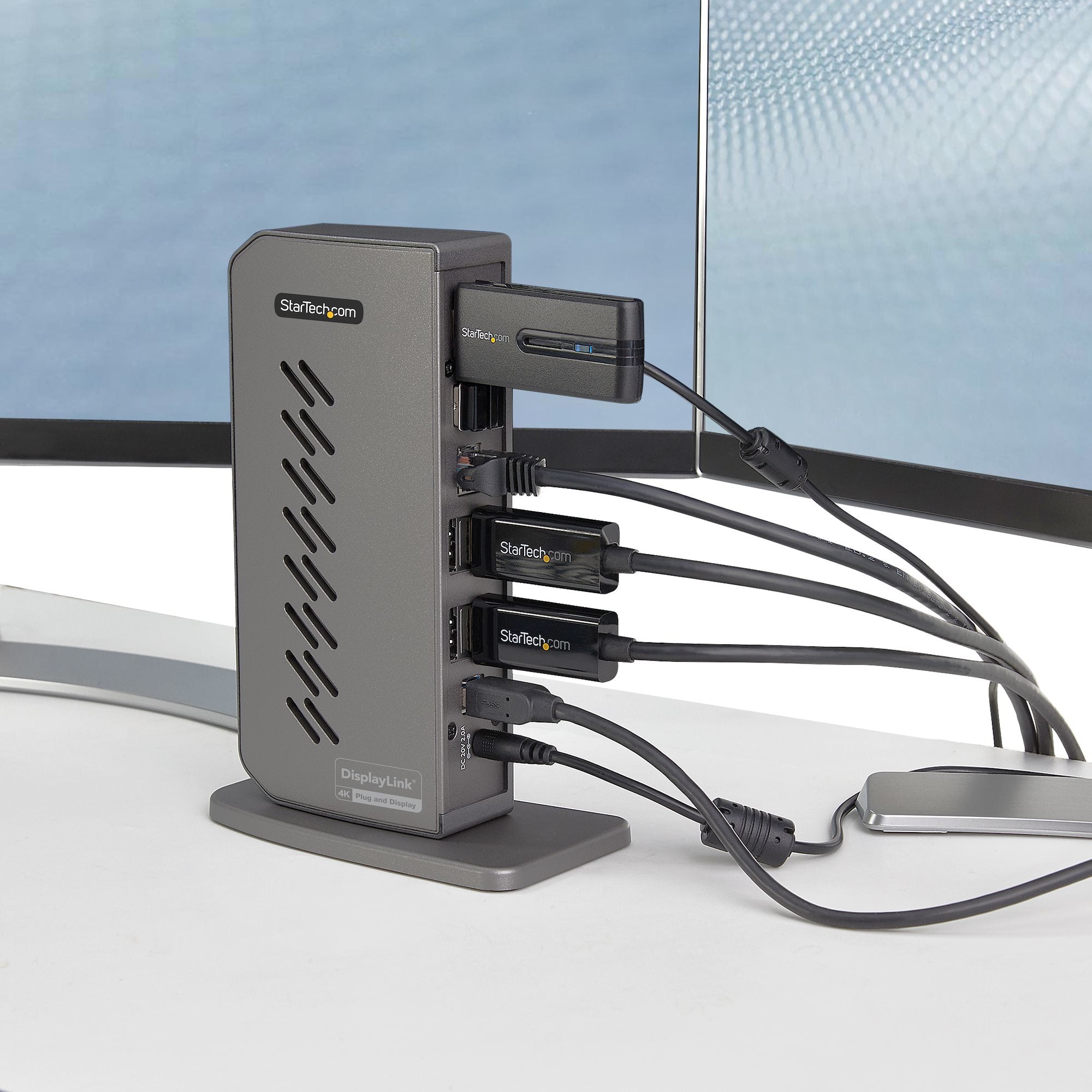 StarTech.com USB-C USB-A Dock - Hybrid Universal USB 3.0 Docking Station for USB-C or USB-A Laptop - Dual Monitor 4K 60Hz HDMI/DisplayPort - 6x USB-A, GbE - USB 3.1/3.2 Gen 1 - Windows/Mac