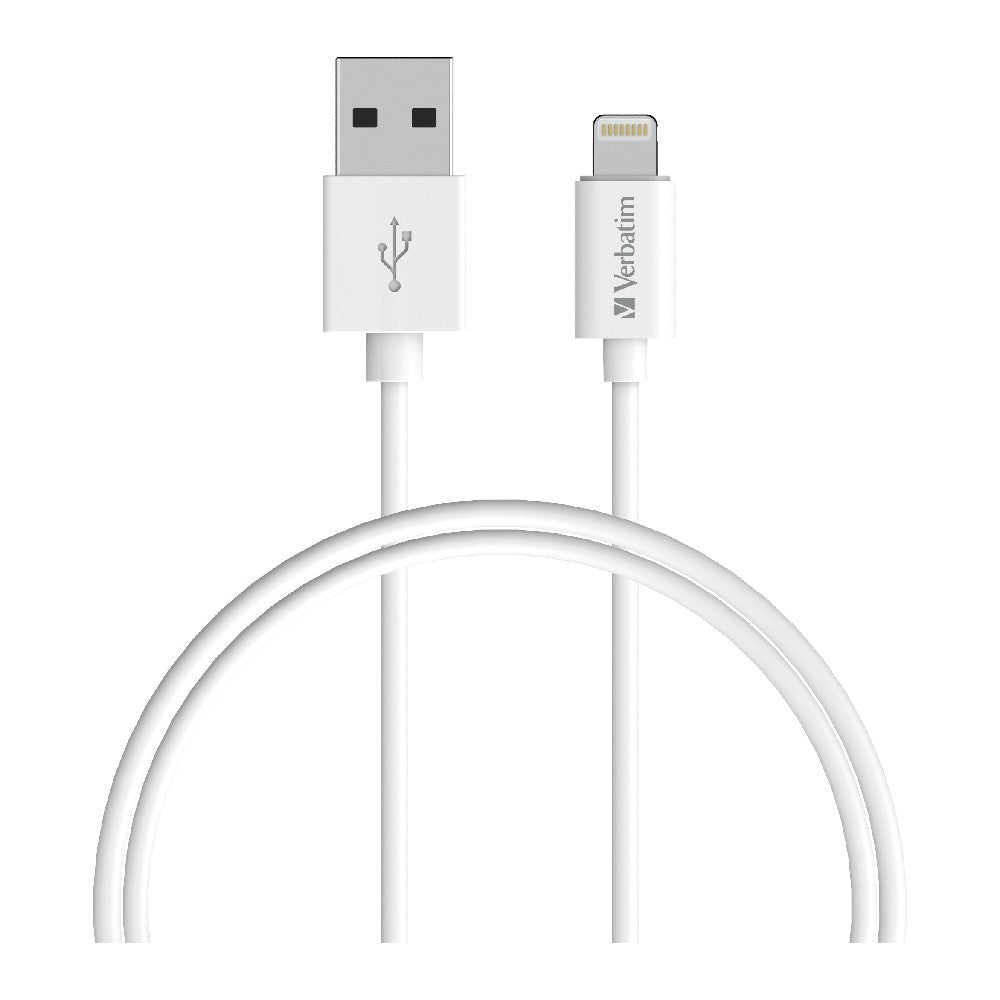 CHARGE SYNC LIGHTNING CABLE 1M - WHITE