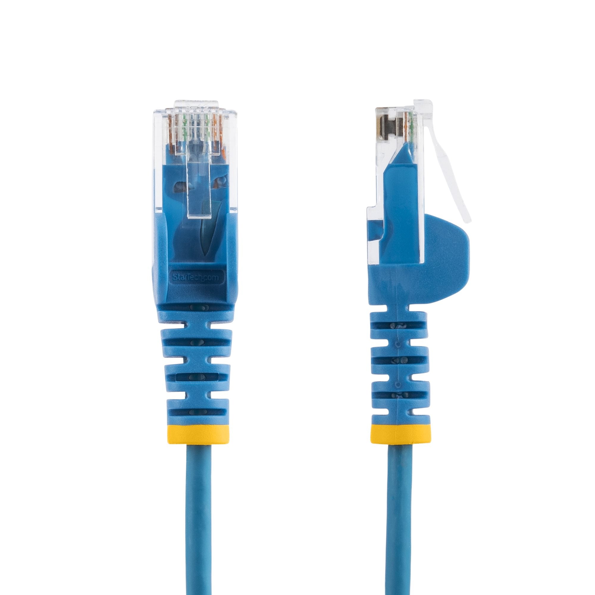 StarTech.com 7m Blue Slim CAT6 Ethernet Cable, Snagless, 100W PoE, UTP, LSZH, 28AWG Pure Bare Copper Wire, Slim RJ45 Network Patch Cord w/Strain Reliefs, Fluke Tested