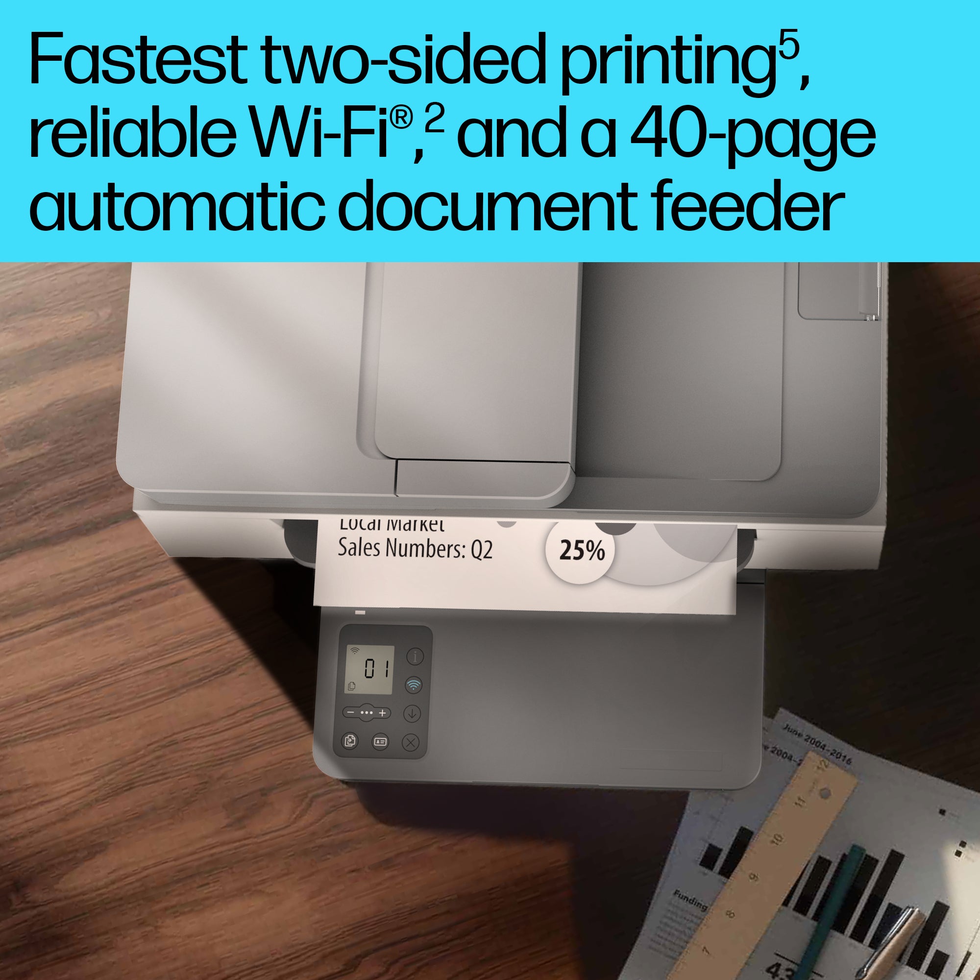 HP LaserJet M234sdw Wireless Multifunction Black and white Printer, Copier, Scanner; Duplex