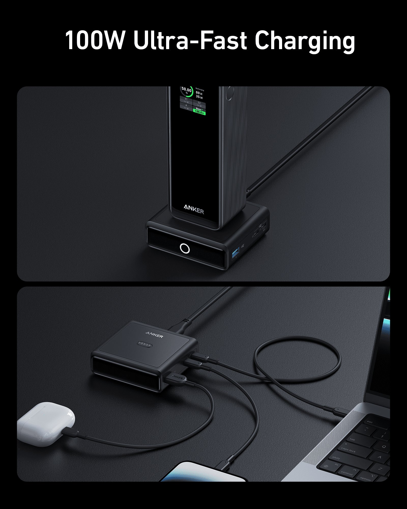 Anker A1902 Power bank Black AC Fast charging Indoor