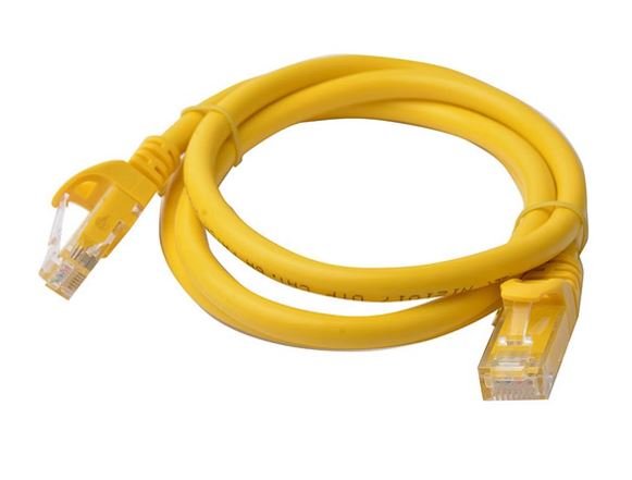 8Ware CAT6 Cable 1m - Yellow Premium RJ45 Ethernet Network LAN UTP Patch Cord 26AWG CU Jacket - Soundz Store AUSTRALIA