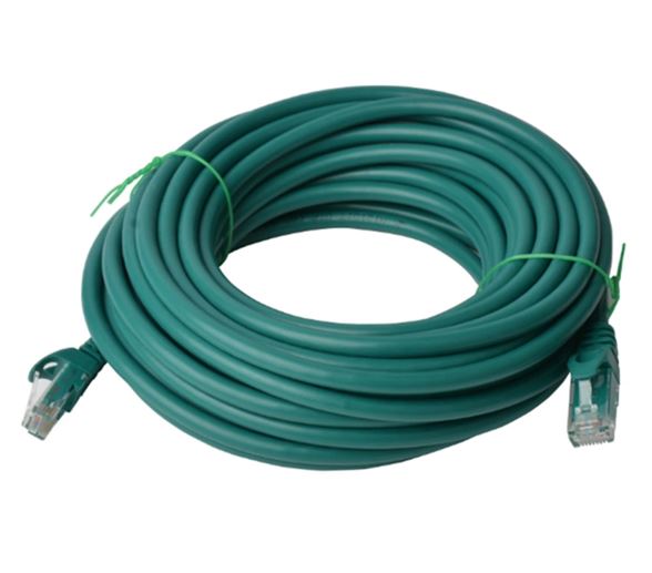 8Ware CAT6 Cable 30m - Green Premium RJ45 Ethernet Network LAN UTP Patch Cord 26AWG CU Jacket - Soundz Store AUSTRALIA