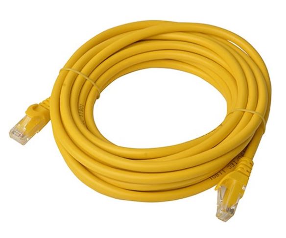 8ware CAT6 Cable 5m - Yellow Premium RJ45 Ethernet Network LAN UTP Patch Cord 26AWG CU Jacket - Soundz Store AUSTRALIA