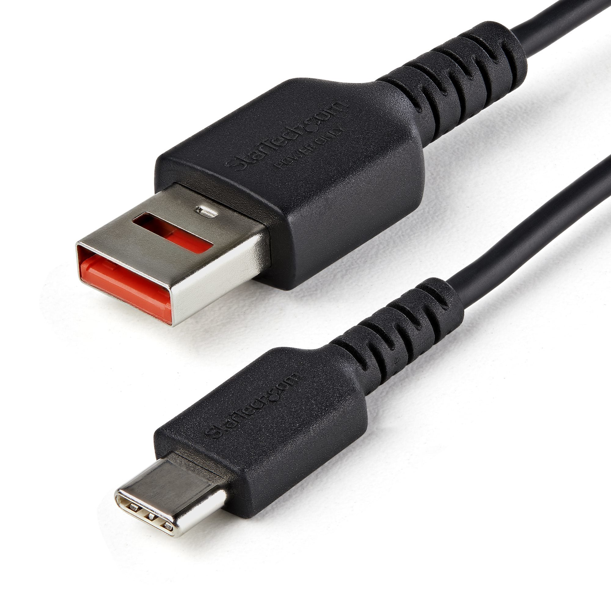 StarTech.com 3ft (1m) Secure Charging Cable â€“ USB-A to USB-C Data Blocker Charge-Only Cable â€“ No-Data Power-Only Charger Cable for Phone/Tablet â€“ Data Blocking USB Protector Adapter Cable