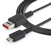 StarTech.com 3ft (1m) Secure Charging Cable â€“ USB-A to Micro USB Data Blocker Charge-Only Cable â€“ Power-Only Charger Cable for Phone/Tablet â€“ Data Blocking USB Protector Adapter Cable