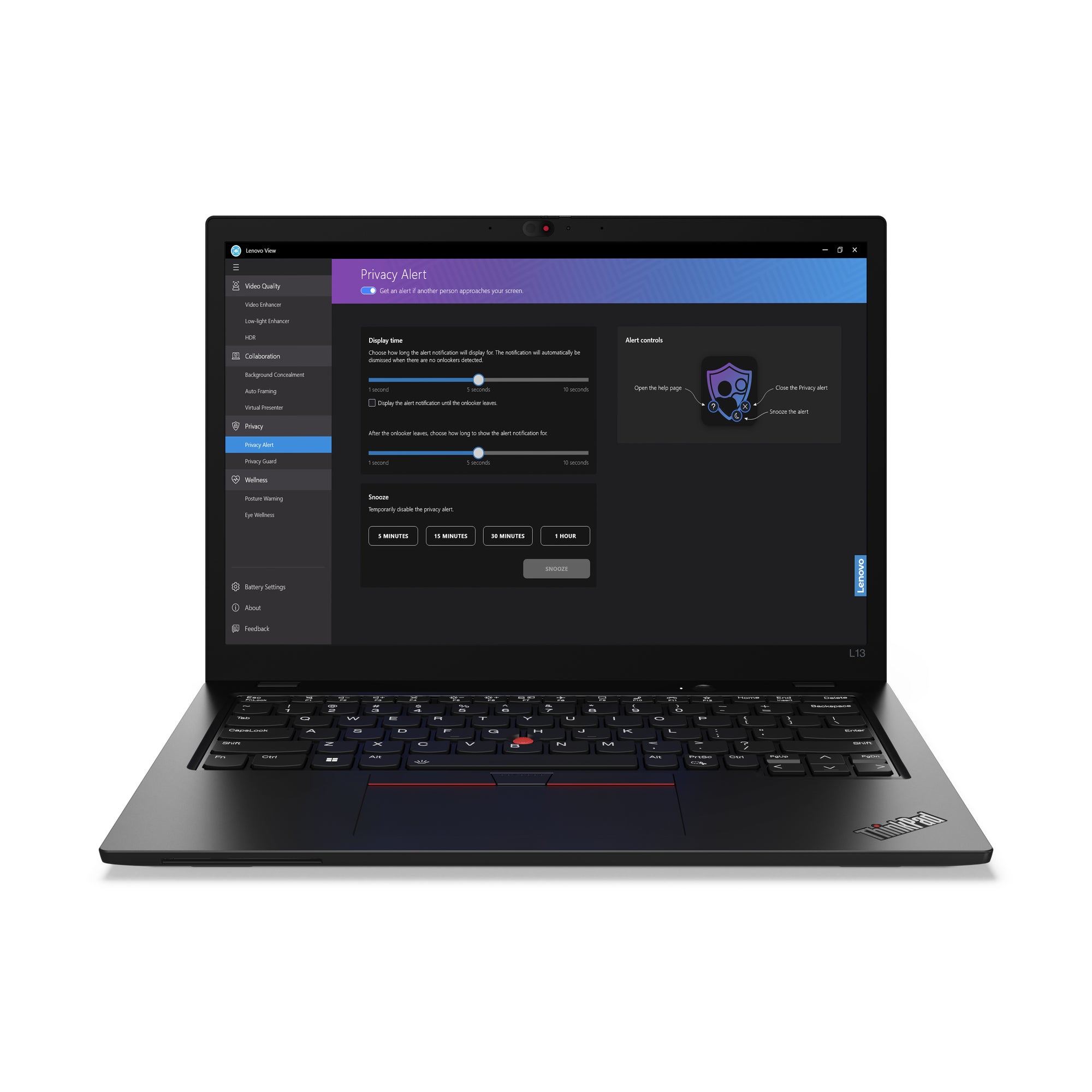 Lenovo ThinkPad L13 Gen 5 (Intel) Intel Core Ultra 5 125U Laptop 33.8 cm (13.3") WSXGA 16 GB LPDDR5-SDRAM 256 GB SSD Wi-Fi 6E (802.11ax) Windows 11 Pro English Black