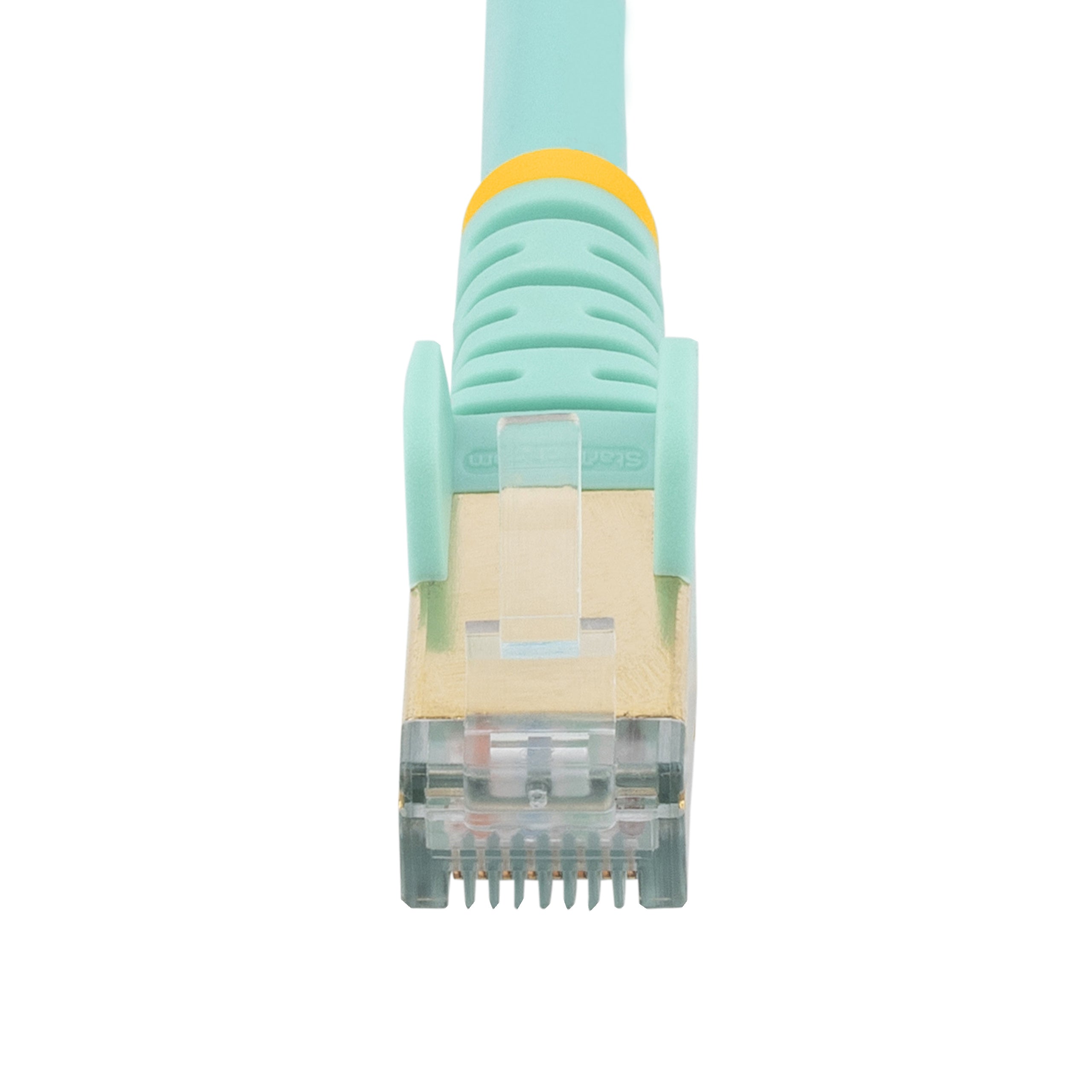 StarTech.com 7m CAT6a Ethernet Cable - 10 Gigabit Shielded Snagless RJ45 100W PoE Patch Cord - 10GbE STP Network Cable w/Strain Relief - Aqua Fluke Tested/Wiring is UL Certified/TIA