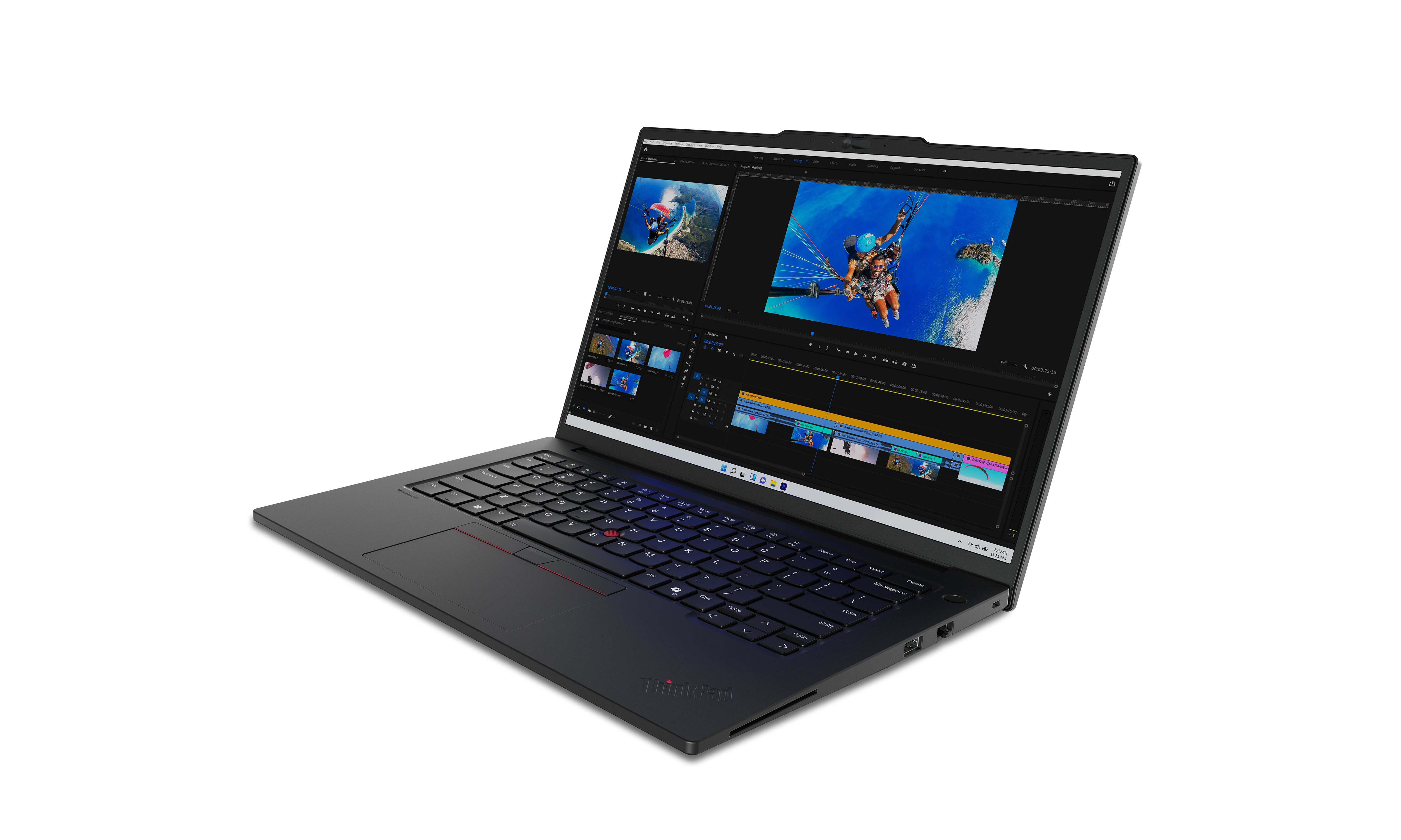 Lenovo ThinkPad P14s Gen 5 (Intel) Intel Core Ultra 7 155H Laptop 36.8 cm (14.5") WUXGA 32 GB DDR5-SDRAM 512 GB SSD Wi-Fi 6E (802.11ax) Windows 11 Pro English Black