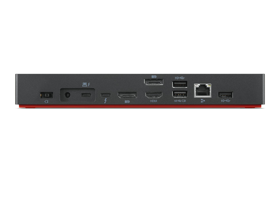 Lenovo 40B00300AU laptop dock/port replicator Wired Thunderbolt 4 Black, Red