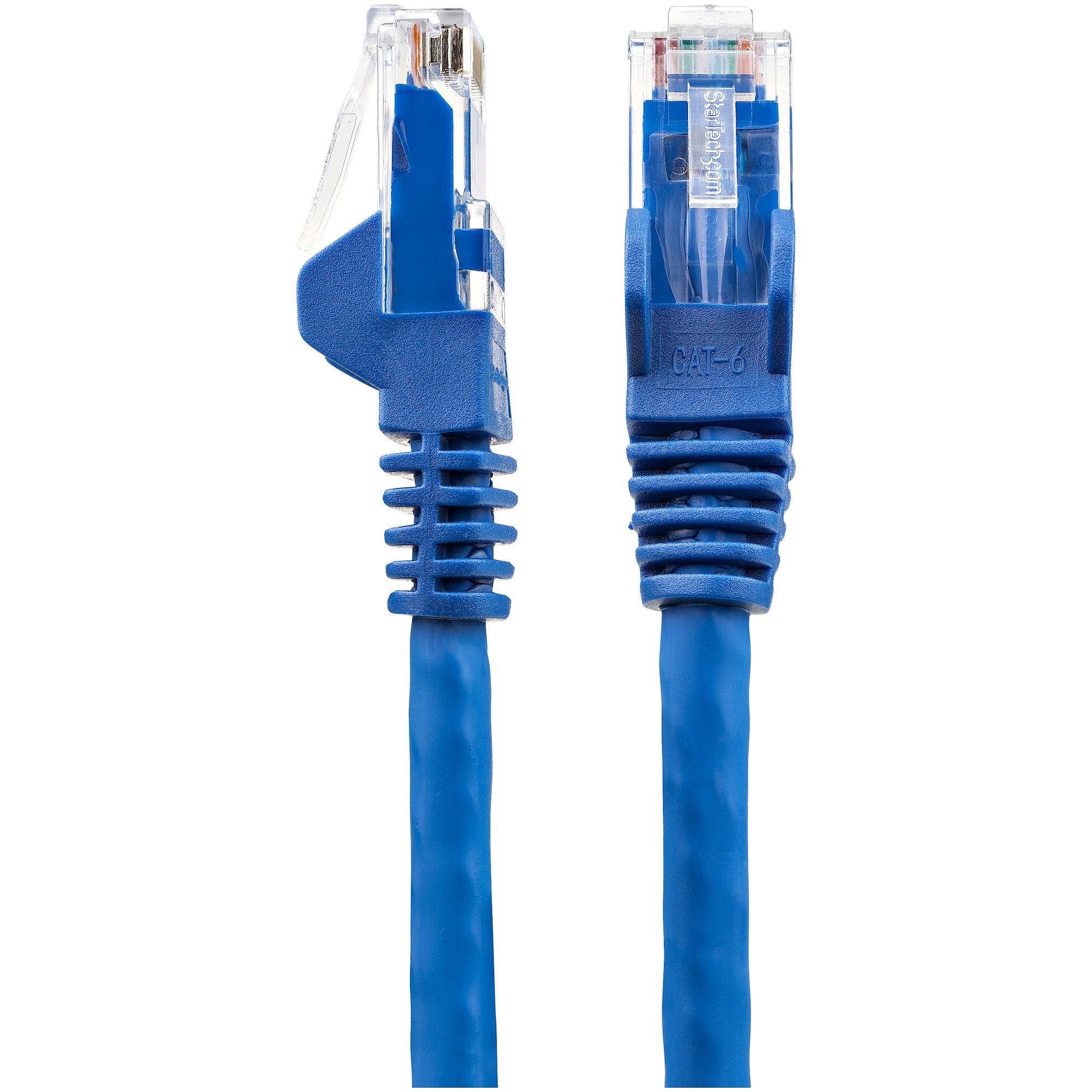 StarTech.com 15m CAT6 Ethernet Cable - LSZH (Low Smoke Zero Halogen) - 10 Gigabit 650MHz 100W PoE RJ45 10GbE UTP Network Patch Cord Snagless with Strain Relief - Blue, CAT 6, ETL Verified, 24AWG