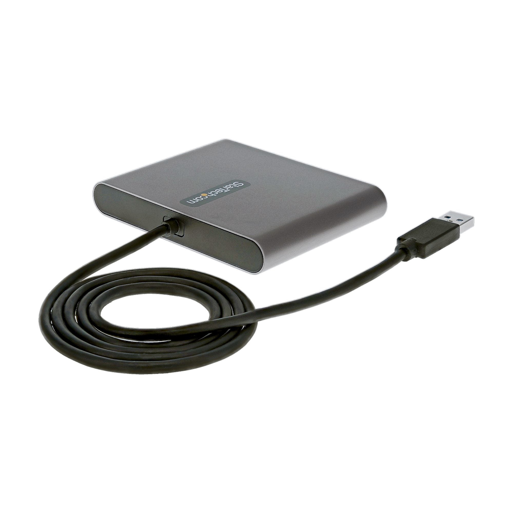 StarTech.com USB 3.0 to Quad HDMI Adapter, USB to 4x HDMI Monitor Converter for Windows (no support for macOS/ChromeOS/Linux) - TAA