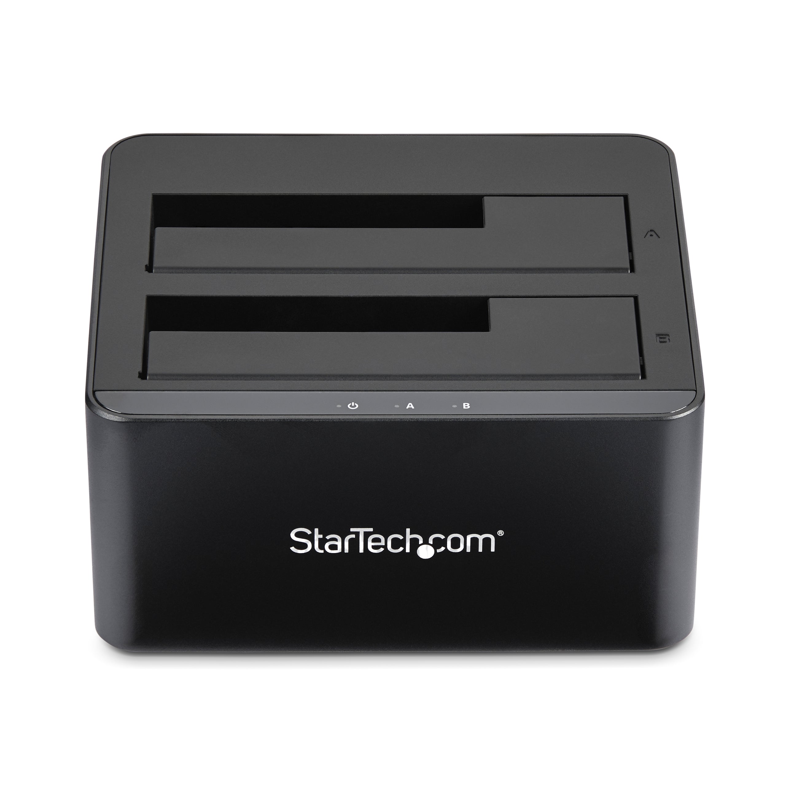 StarTech.com Dual-Bay USB 3.0 to SATA Hard Drive Docking Station, USB Hard Drive Dock, External 2.5/3.5" SATA I/II/III SSD/HDD Docking Station, Hot-Swap Hard Drive Bays, Top-Loading