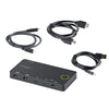 StarTech.com 2 Port Hybrid USB-A + HDMI & USB-C KVM Switch - Single 4K 60Hz HDMI 2.0 Monitor - Compact Desktop and/or Laptop HDMI KVM Switch - USB Bus Powered - Thunderbolt 3 Compatible