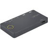 StarTech.com 2 Port Hybrid USB-A + HDMI & USB-C KVM Switch - Single 4K 60Hz HDMI 2.0 Monitor - Compact Desktop and/or Laptop HDMI KVM Switch - USB Bus Powered - Thunderbolt 3 Compatible