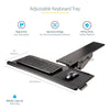 StarTech.com Under Desk Keyboard Tray - Full Motion & Height Adjustable Keyboard and Mouse Tray, 10