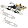 StarTech.com 2-Port PCI Express Serial Card, Dual Port PCIe to RS232 (DB9) Serial Card, 16C1050 UART, Standard or Low Profile Brackets, COM Retention, For Windows & Linux