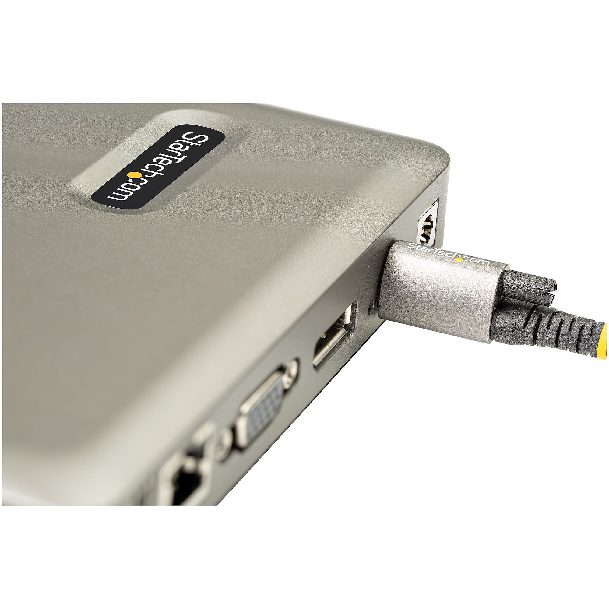 StarTech.com USB C Dock - USB-C to DisplayPort 4K 30Hz or VGA - 65W USB Power Delivery Charging - 4-Port USB 3.1 Gen 1 Hub - Universal USB-C Laptop Docking Station with Ethernet