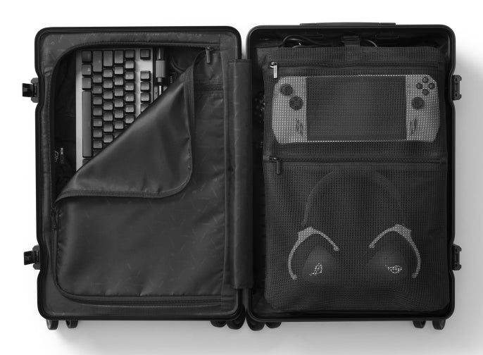 ASUS ROG SLASH Hard Case Luggage Trolley Hard shell Black Polycarbonate (PC)