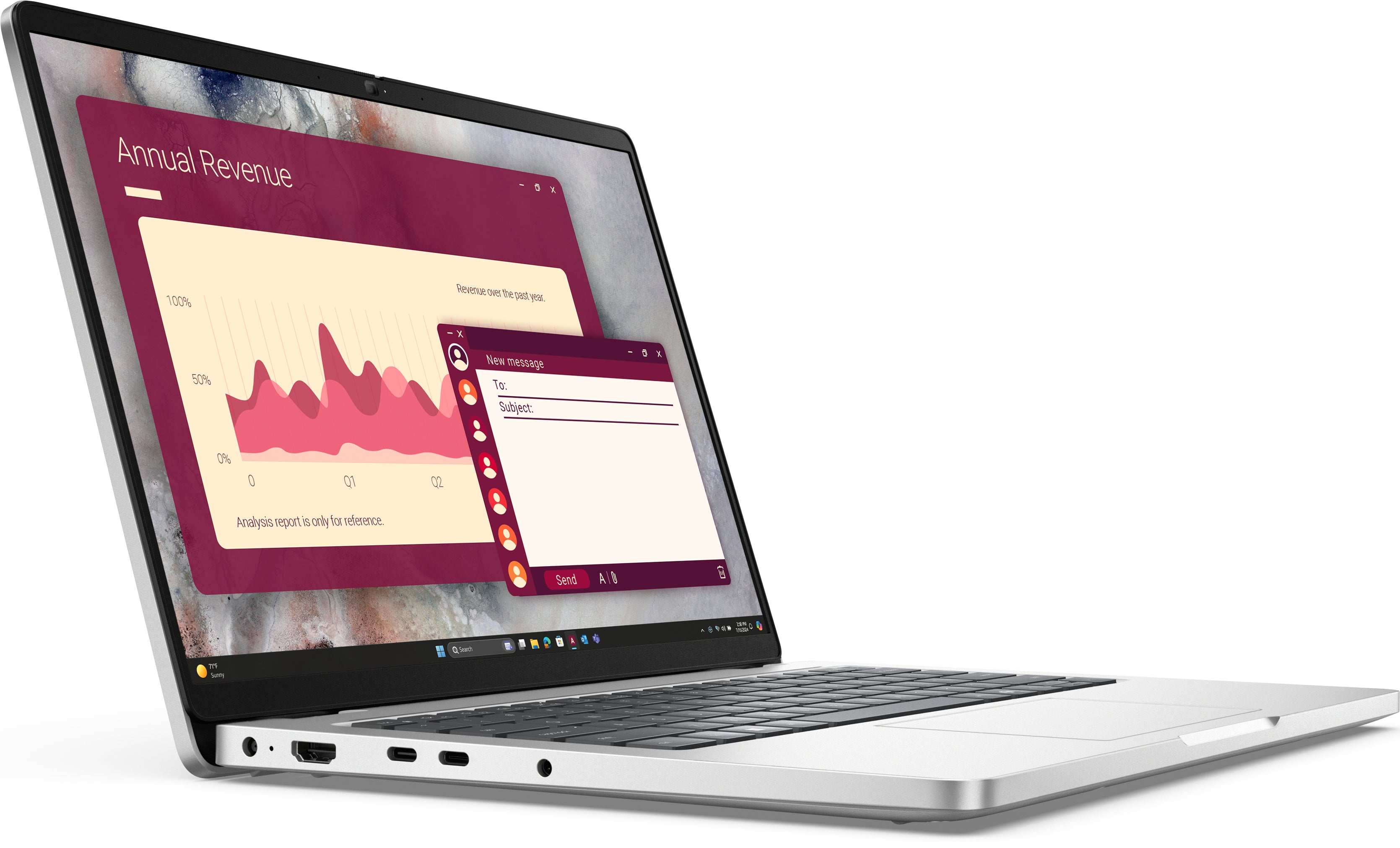 DELL Pro 14 PC14250 Intel Core Ultra 7 255U Laptop 35.6 cm (14") Full HD+ 32 GB DDR5-SDRAM 512 GB SSD Wi-Fi 6E (802.11ax) Windows 11 Pro Silver