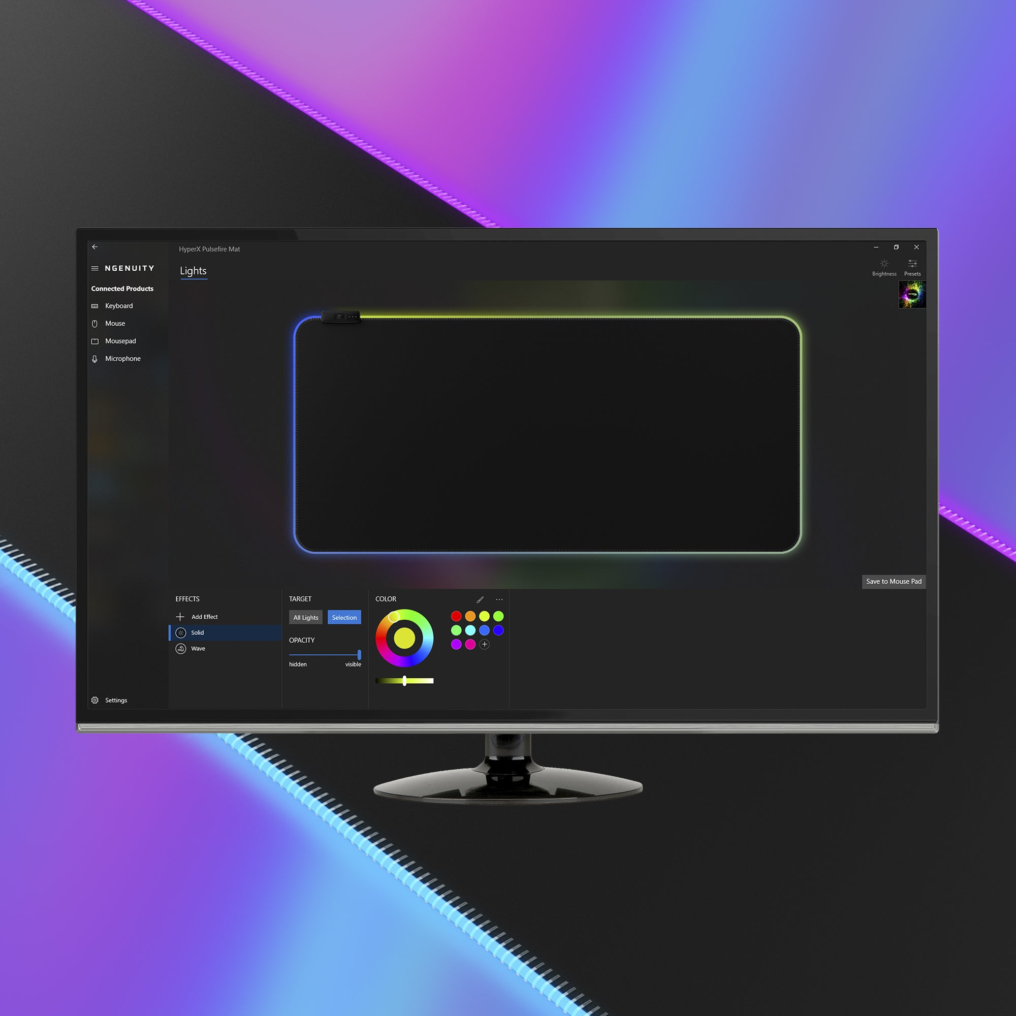 HyperX Pulsefire Mat - Gaming Mouse Pad - Cloth (M)