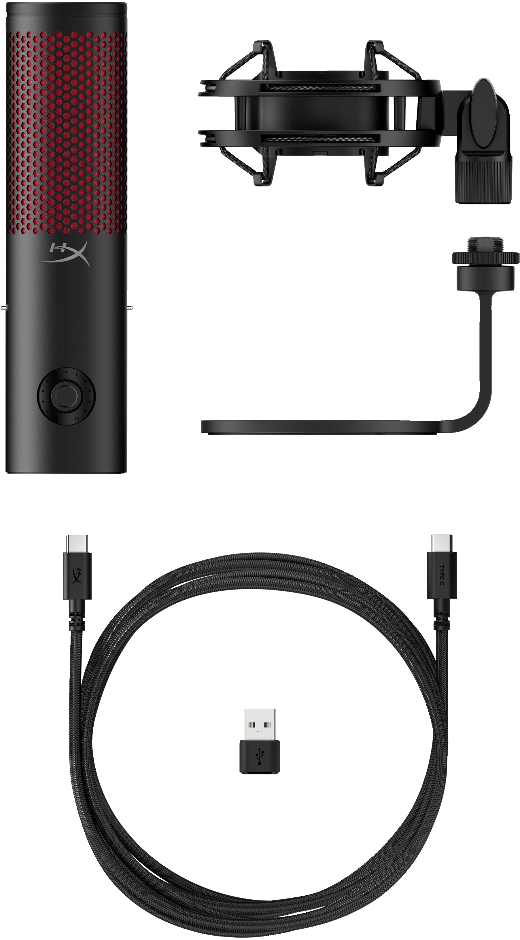 HyperX QuadCast 2 - USB Microphone (Black) Podcast microphone