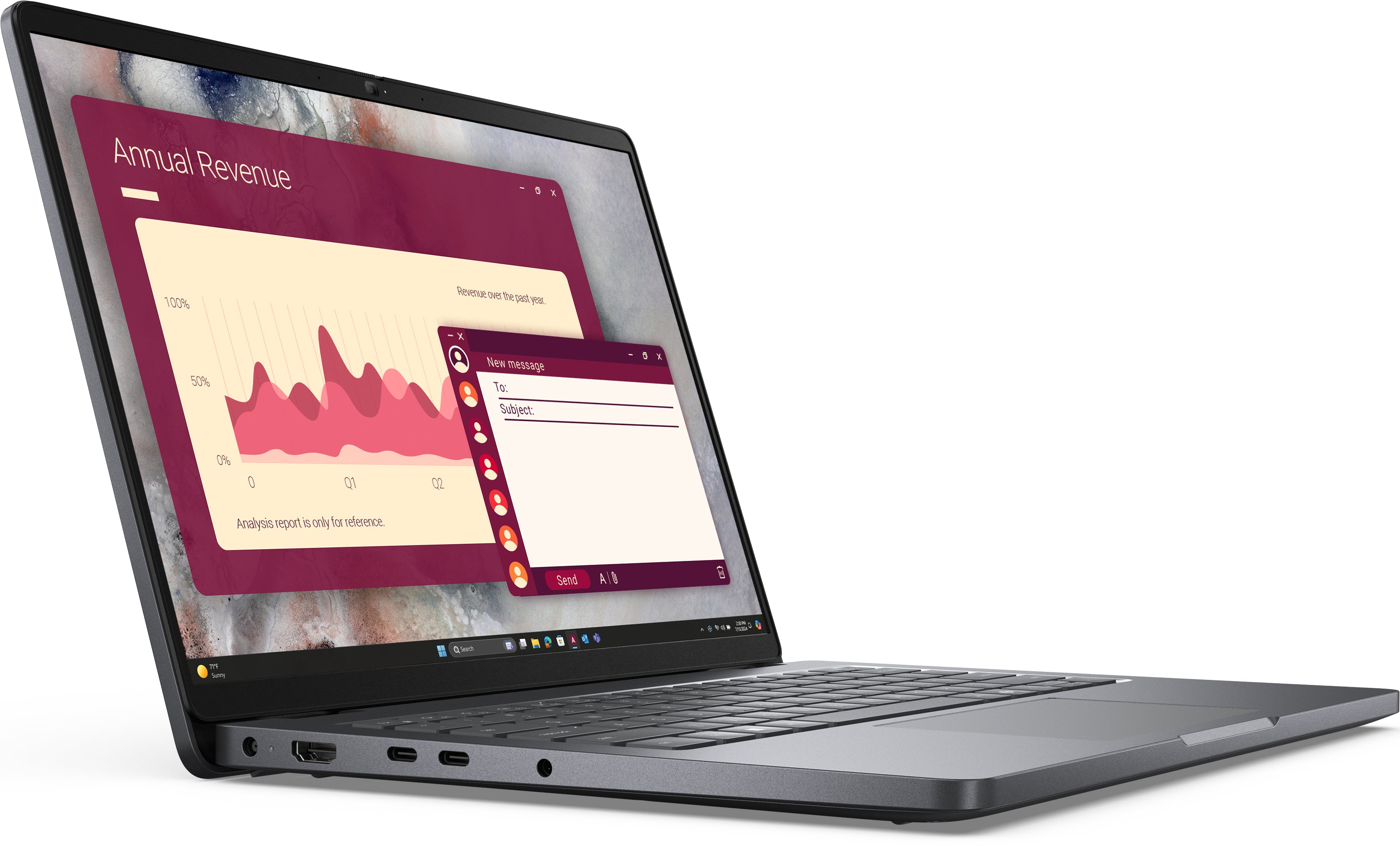 DELL Pro 14 PC14250 Intel Core 7 150U Laptop 35.6 cm (14") Full HD+ 16 GB DDR5-SDRAM 512 GB SSD Wi-Fi 6 (802.11ax) Windows 11 Pro Black