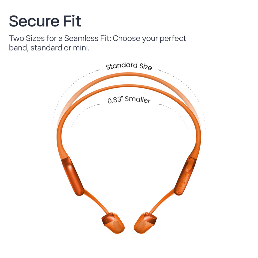 SHOKZ OpenRun Pro 2 Mini Wireless Bone Conduction Sports Bluetooth Headphones - Orange