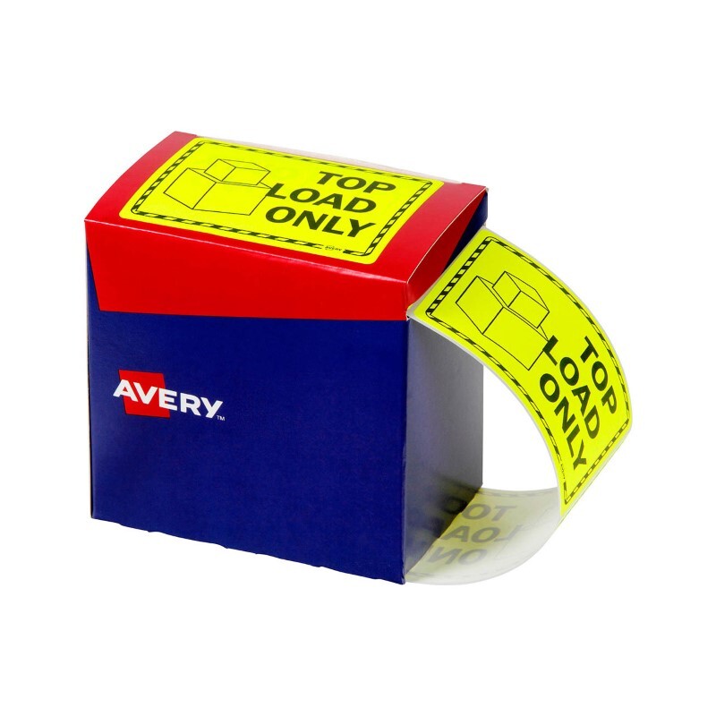 Avery 932617 Message Label Top Load Only Flouro Yellow 750 Pack