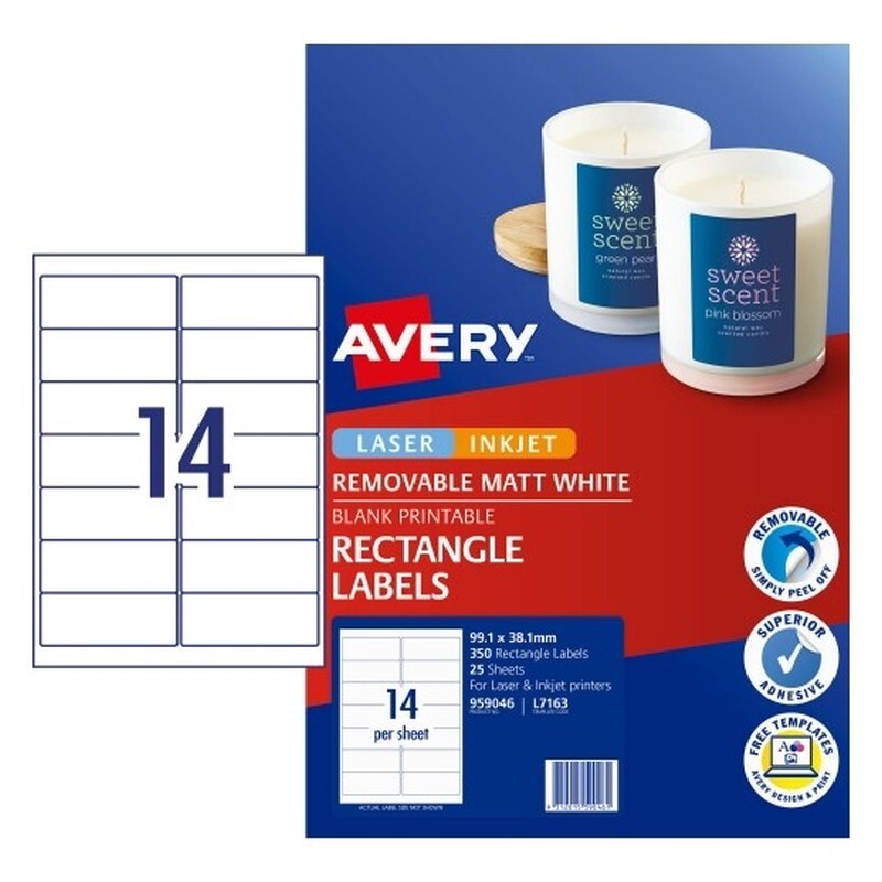 Av Labels L7163 LIP 14Up Pk350