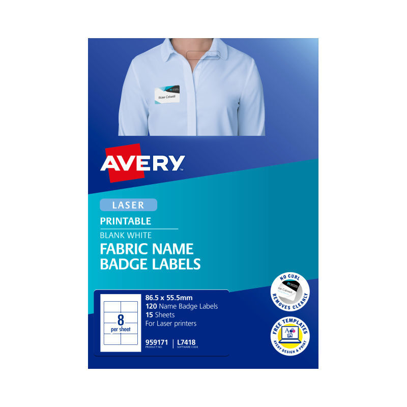 Avery Laser Lbl L7418 8Up Pk15