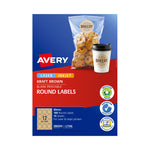 AV Lbl Rd Brn 60mm 12Up Pk15