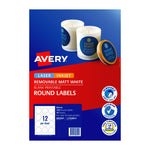 AV Lbl Rd L7104 60mm 12Up Pk10