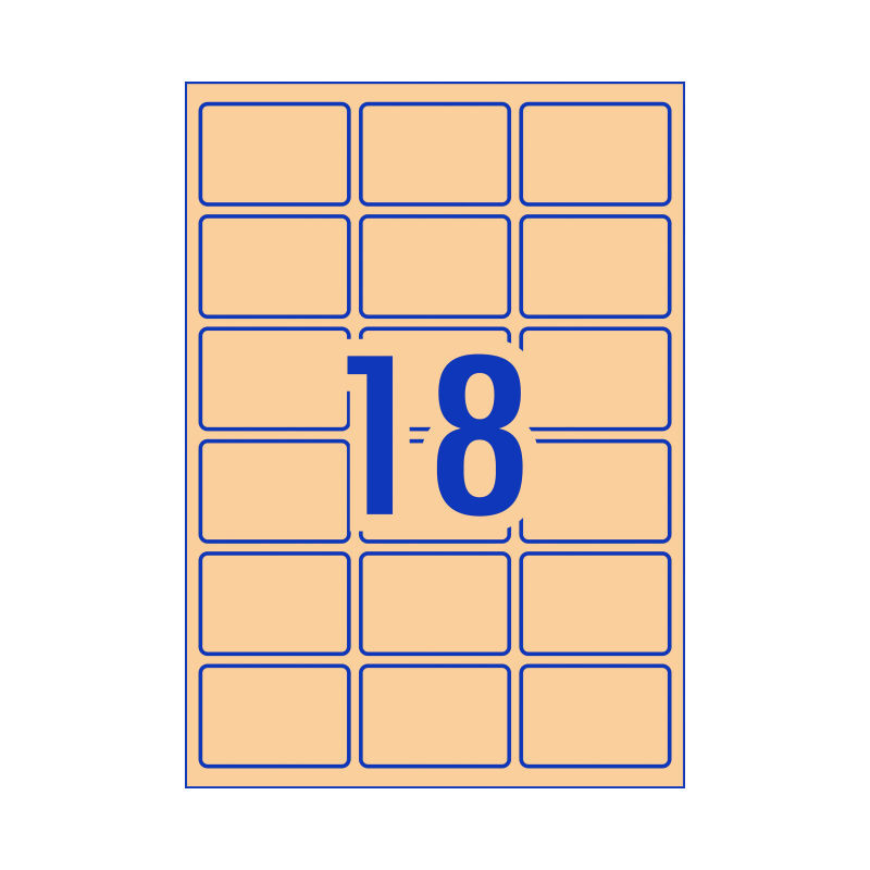AV Lbl Rect Brn L7110 Pk270