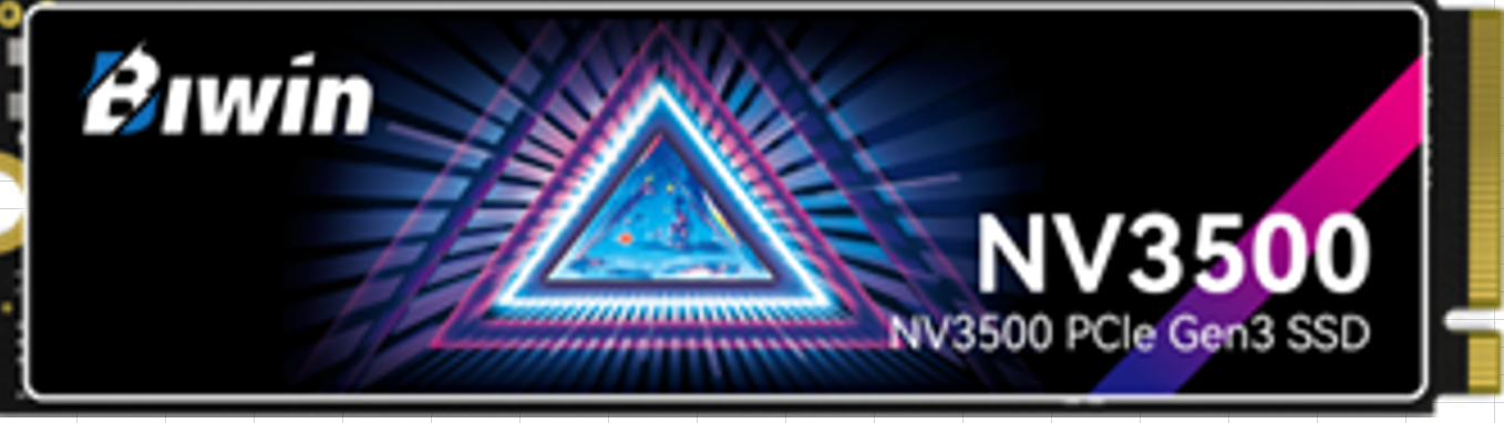 BIWIN NV3500-512G SSD M.2 NVMe PCIe3.0 Gen 3*4 Read speed 3500MB/s Write speed 2500MB/s BNV3500512G-RGX - 5 Year Warranty