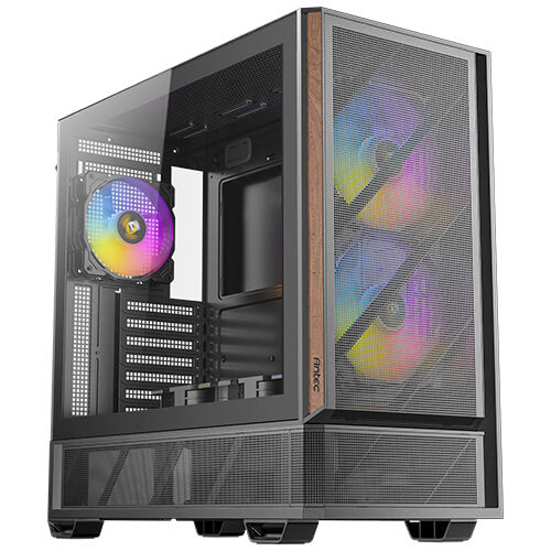 Antec P30 ARGB Mid Tower, 478×222×465 mm, Steel+Plastic+Wood, ATX/mATX/ITX, 4mm TG, 2xUSB3.0, Type-C, 7 slots, 2/1×3.5'/2.5', ARGB fans 3+2, GPU 405