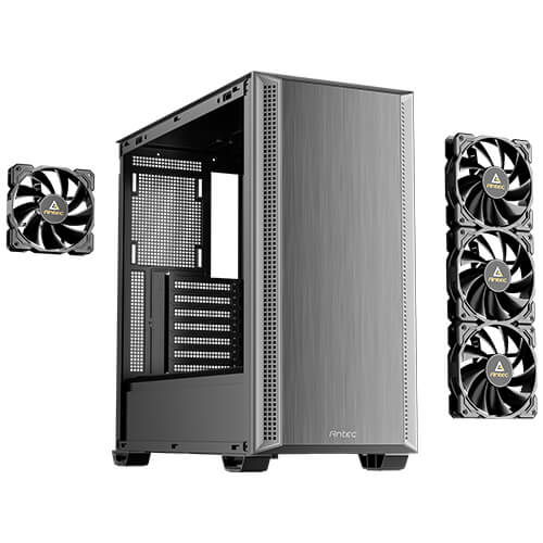 Antec P7 S 478 x 222 x 465 mm ATX/M-ATX/ITX, Steel + Plastic, USB-C 3.2, 4×120mm PWM fans, 360mm radiator, GPU 405mm, PSU 270mm Mid-Tower ATX Case