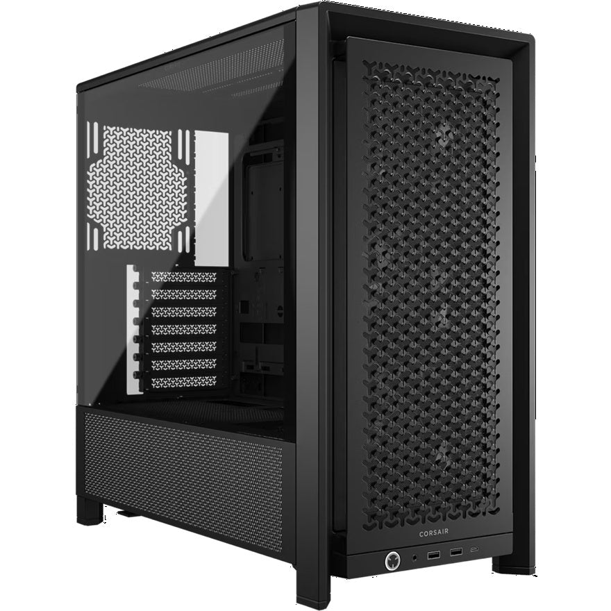 Corsair FRAME 4000D RS Modular Mid-Tower PC Case - Black, ATX/E-ATX, TG panel, RS fans, 430mm GPU, 170mm CPU clr, 360mm rad, USB-C, 2yr wty