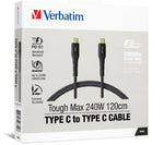 Verbatim Cable 240W USB-C to USB-C 120CM, PD 3.1 and QC 3.0 and 4.0 Premium Cable